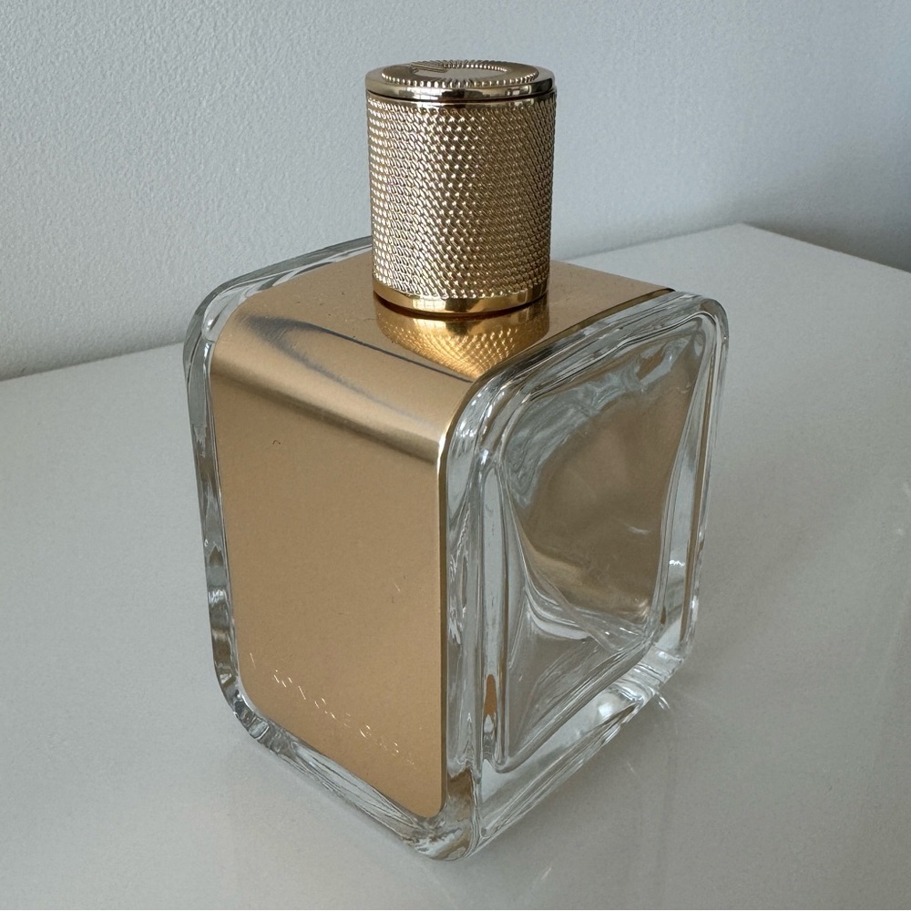 Empty Veronique Gabai perfume bottle (engraved with LC). Screw top.